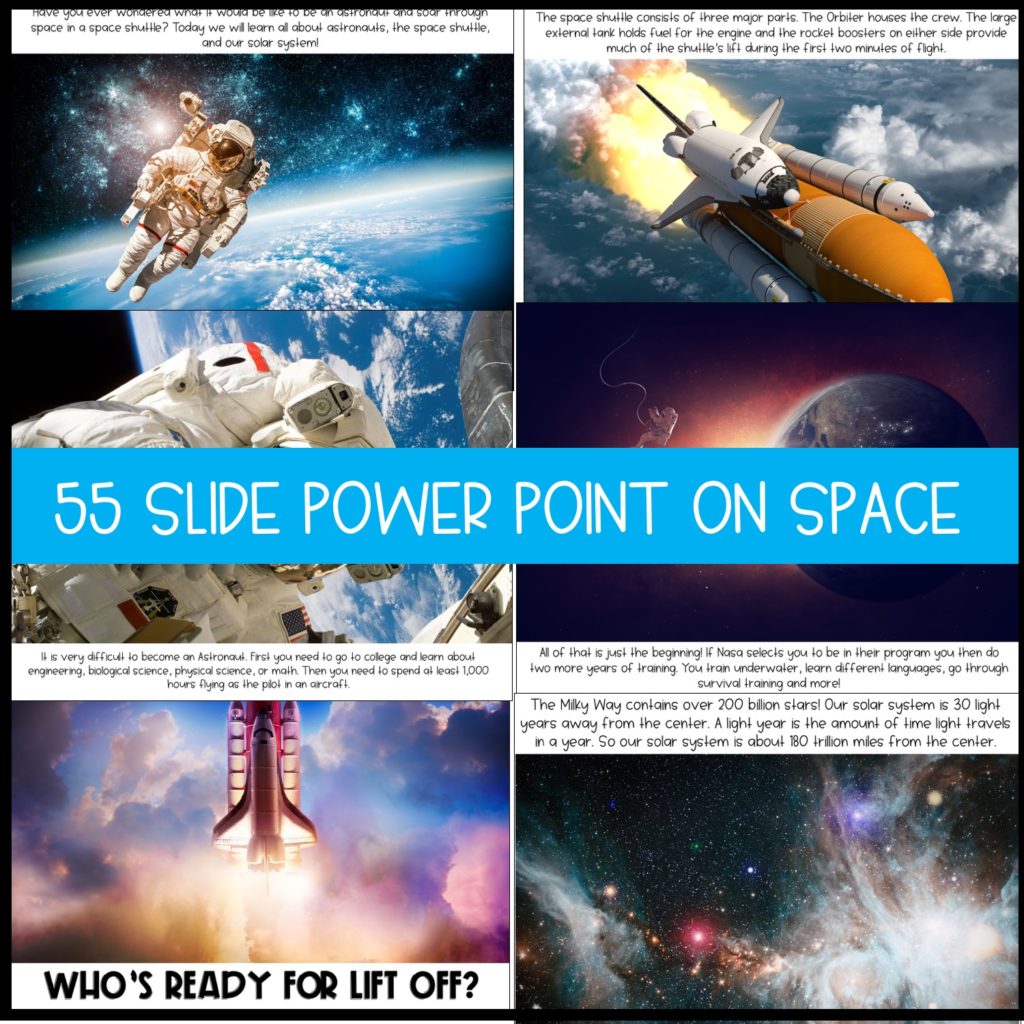 Solar system power point lesson for elementary. Take your students on a trip through space!