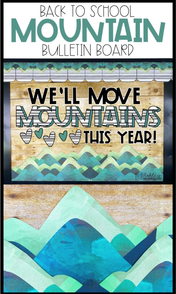 Scandi Mountains Back to School Bulletin Board Kit Ideas