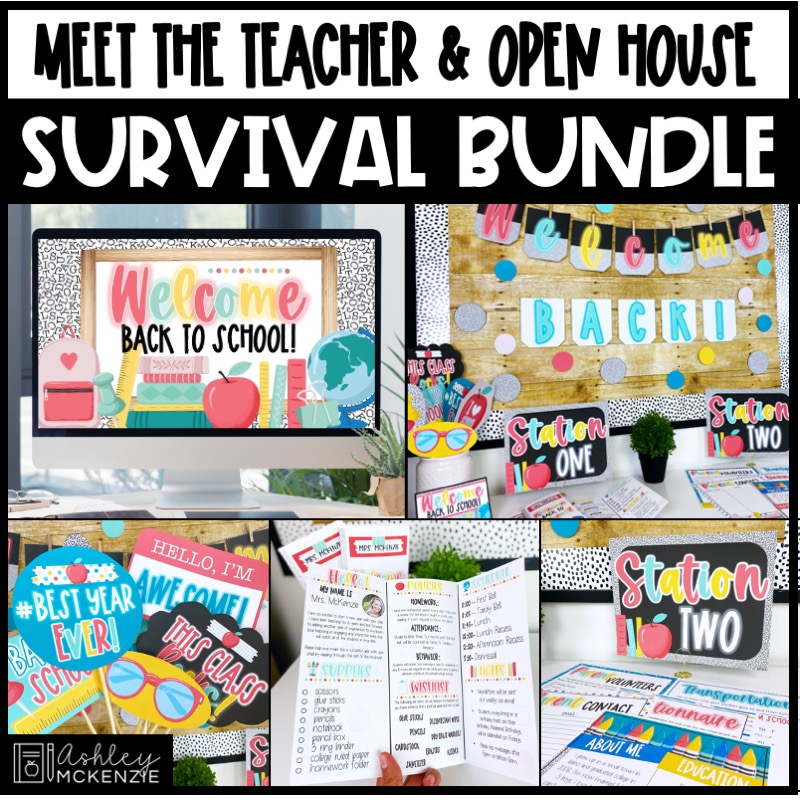 Meet the Teacher Open House Night Survival Bundle