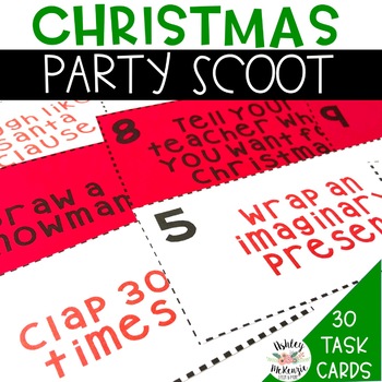 The perfect game for your class Christmas or holiday party, the Christmas Party Scoot Activity