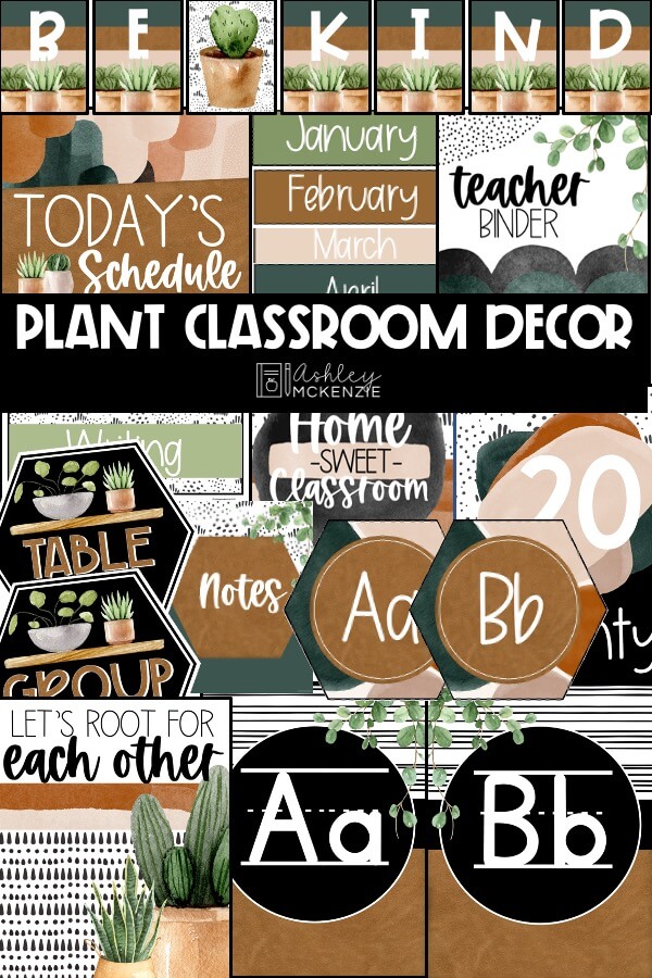 Plant themed classroom decor bundle with tons of resources for your classroom