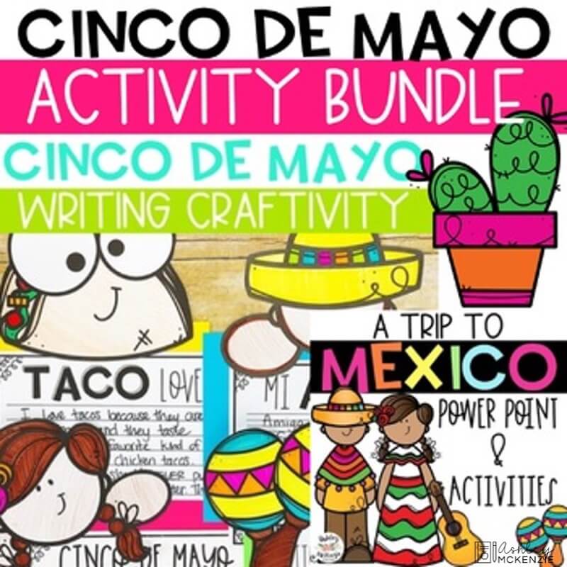 A resource bundle with activities and a PowerPoint perfect for celebrating Cinco de Mayo in the classroom.