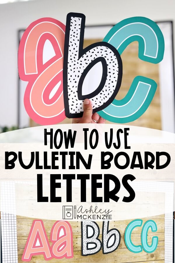 How to use bulletin board letters featuring a free download of three styles of letters.