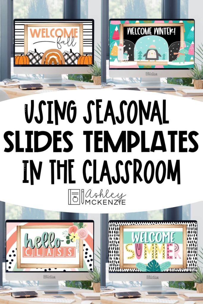 Multiple seasonal Google Slides templates are featured that are designed for the different seasons of the year.